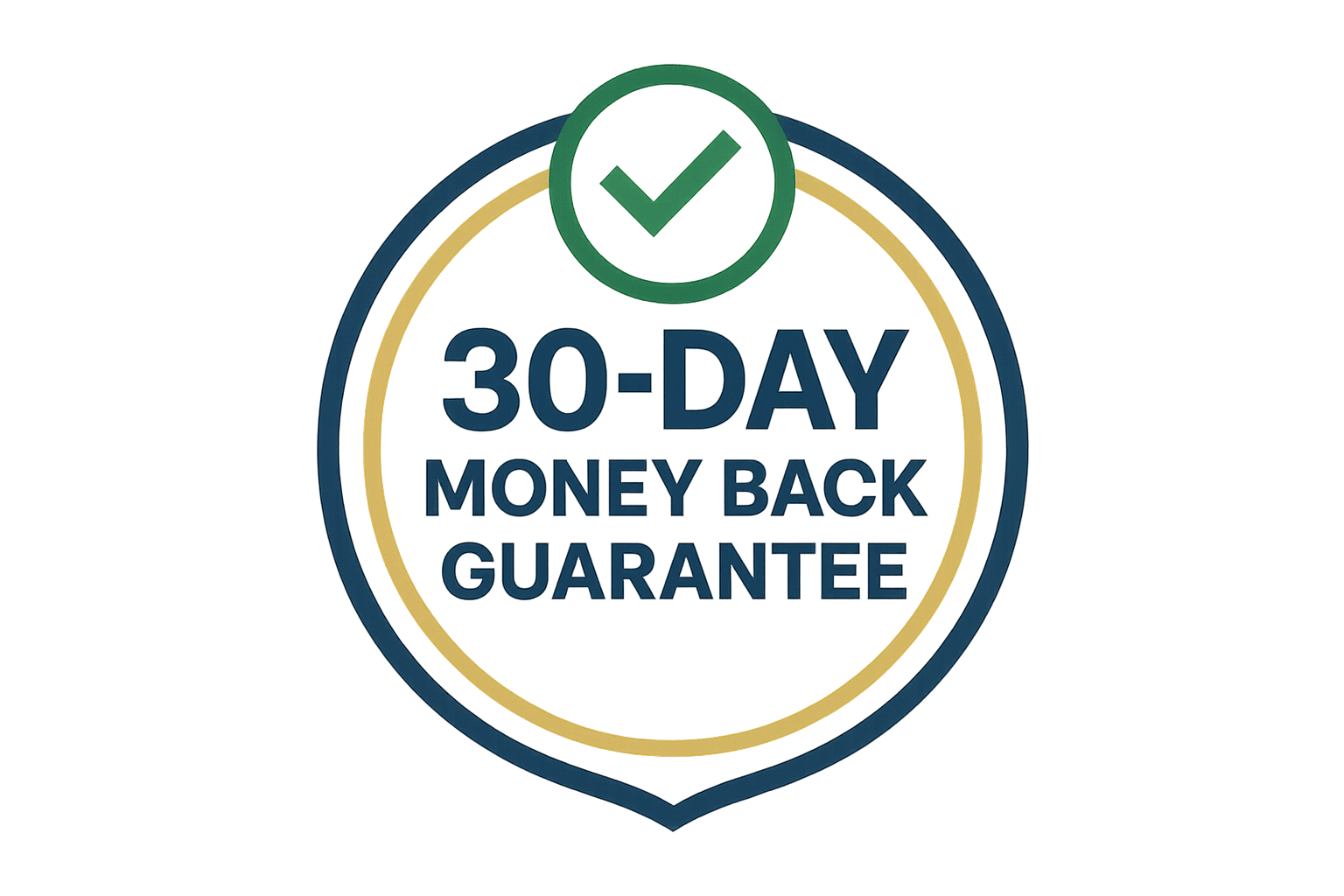 30-day money back guarantee