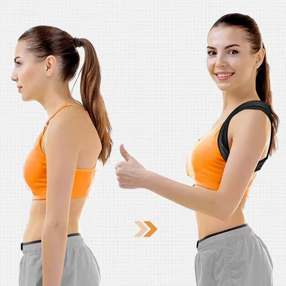 LOOGDEEL Back Posture Scoliosis High Low Shoulder Breathable Anti-Hunchback Corrective Belt Sitting Invisible Corrective Belt