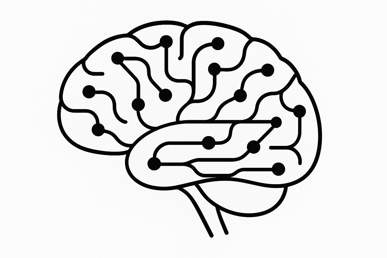 simple graphic brain wiring